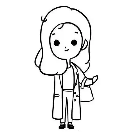 几个女人简笔画