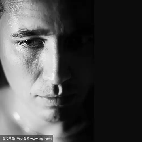 那个男人在哭.抑郁症.