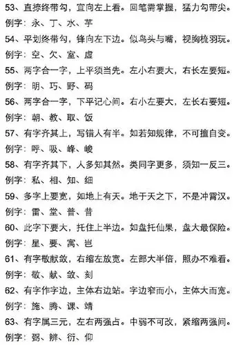 全民书法秀# 书法知识 ·《楷书结构口诀》