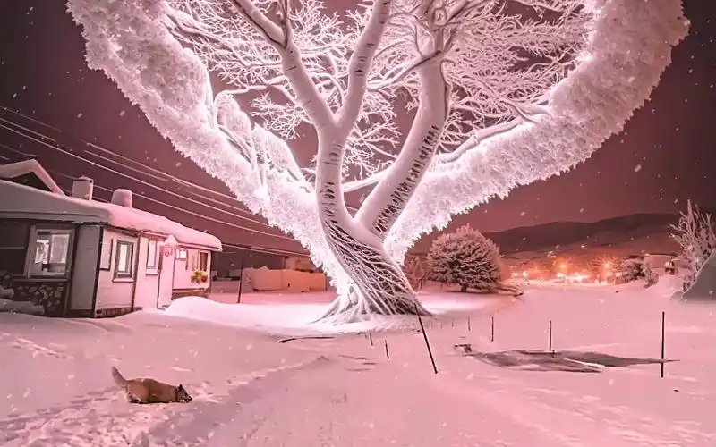 浪漫的爱心树美景,我当然第一时间分享给你看!