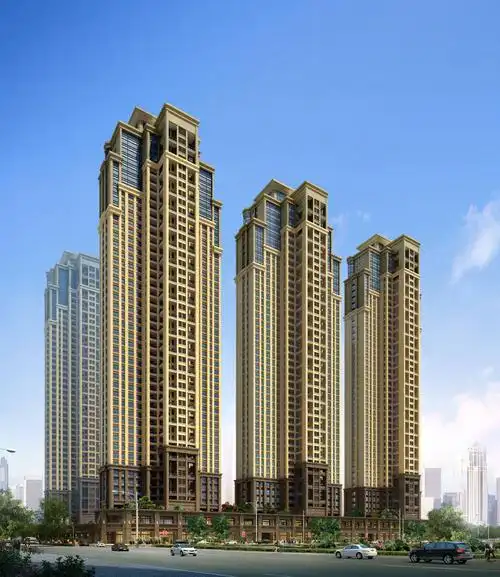 简欧风格商业住宅小区效果图下载