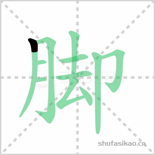 脚的笔顺 讲解脚的笔顺及脚的笔画顺序怎么写!