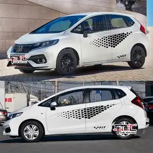 飞度拉花车贴本田图片