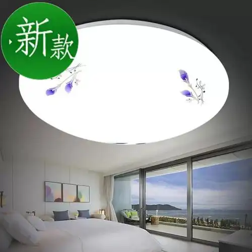 led吸顶灯卧室房间客厅灯具阳台厨卫过道走廊仓库工程k圆形面包灯