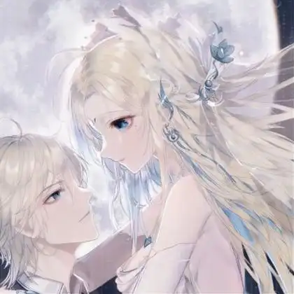 深情对视真爱动漫情侣头像图片