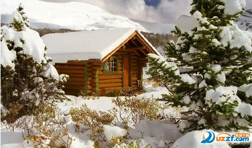 冬天下雪带字图片精选高清版