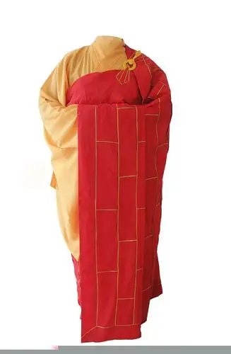 供应台湾芭黎祖衣僧服金边红色袈裟大褂短褂正品台产麻纱法衣千.