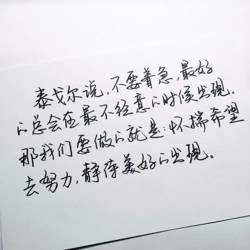 原创手写文字句子温暖治愈bysun了个