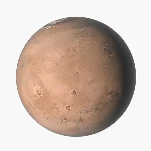 realistic planet mars 3d