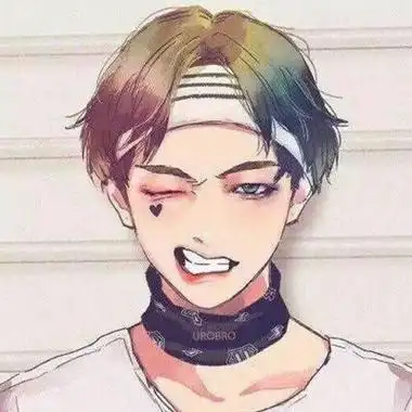 龇牙咧嘴调皮男人头像