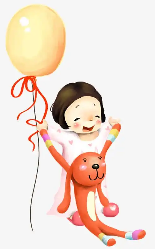 小孩玩玩具,童真,乐趣,png矢量图,小兔子玩具