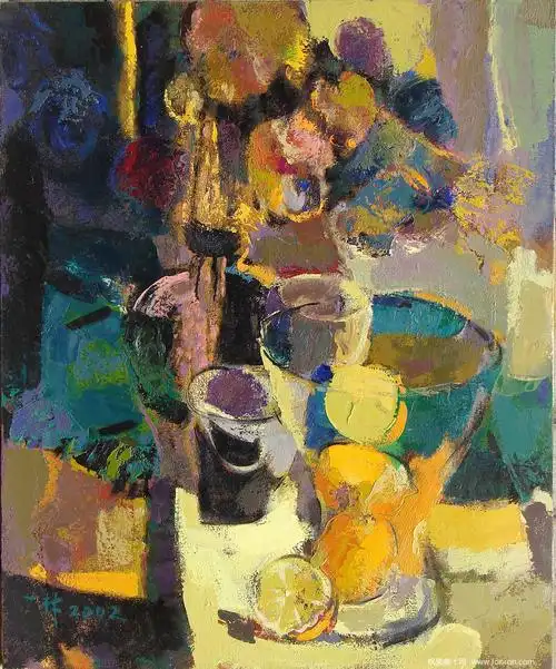 中国当代最具实力油画家系列【99】丁一林 作品欣赏 (标清图)  枫荣