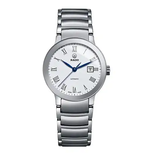 雷达rado瑞士手表晶萃系列时尚优雅简约机械女表28mm白盘钢带r309
