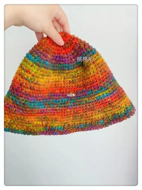 真的很显白,图解来自@程漂亮#钩针帽子  #渔夫帽  #钩针编织  #帽子