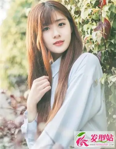 清纯首选女神直发初恋女生发型