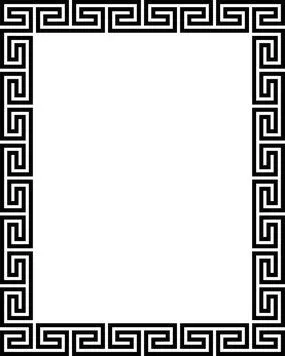 欧式花纹矢量边框