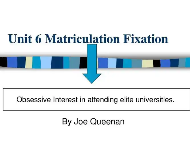 unit 6 matrication fixation