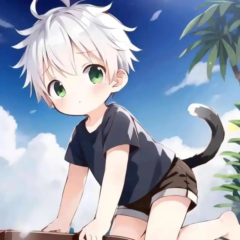 猫耳正太|||画师:三三三十#男生头像[话题]# #动漫男头 - 抖音