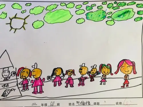 二年六班《排排队》作业展示