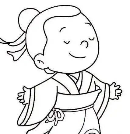 8月简笔画图片大全人物 简笔画图片大全人物少女古装