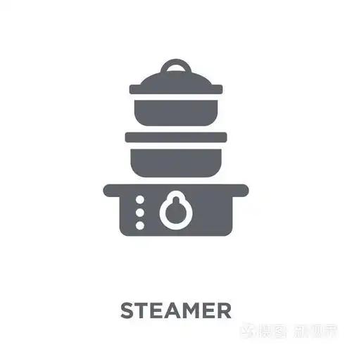 蒸笼图标.从厨房收藏的蒸笼设计理念.简单的元素向量例证在白色背景