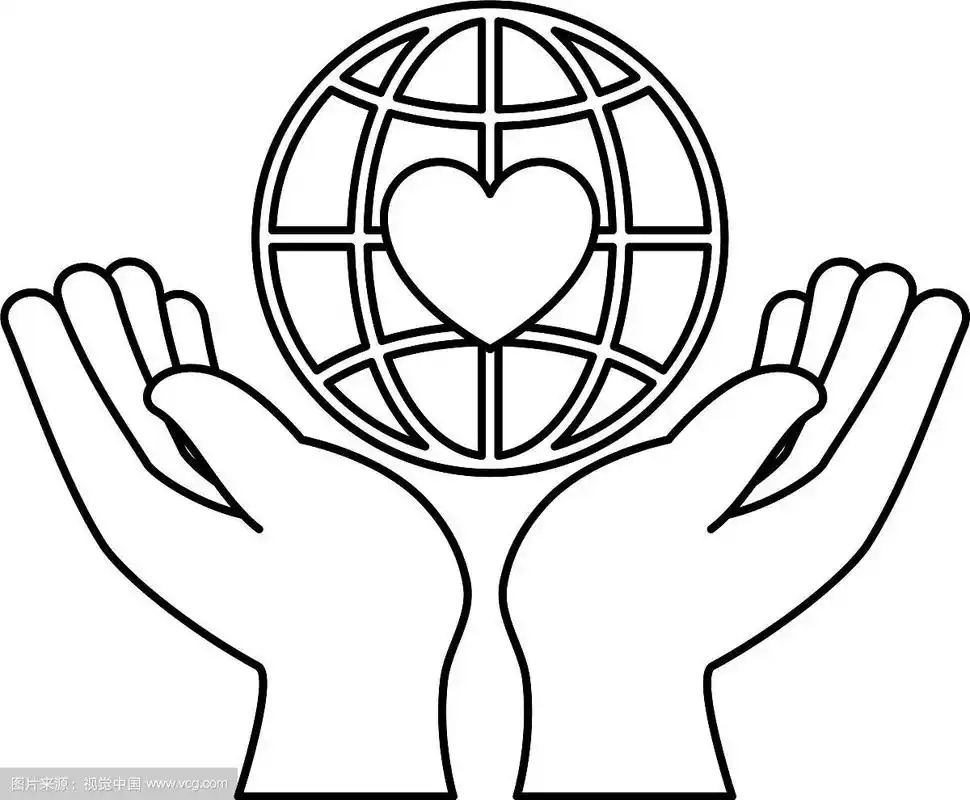 用双手保护人类,用世界,用地球,用心灵