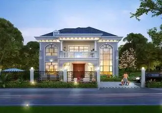 美观大气二层欧式别墅设计图,外观效果图高端上档次