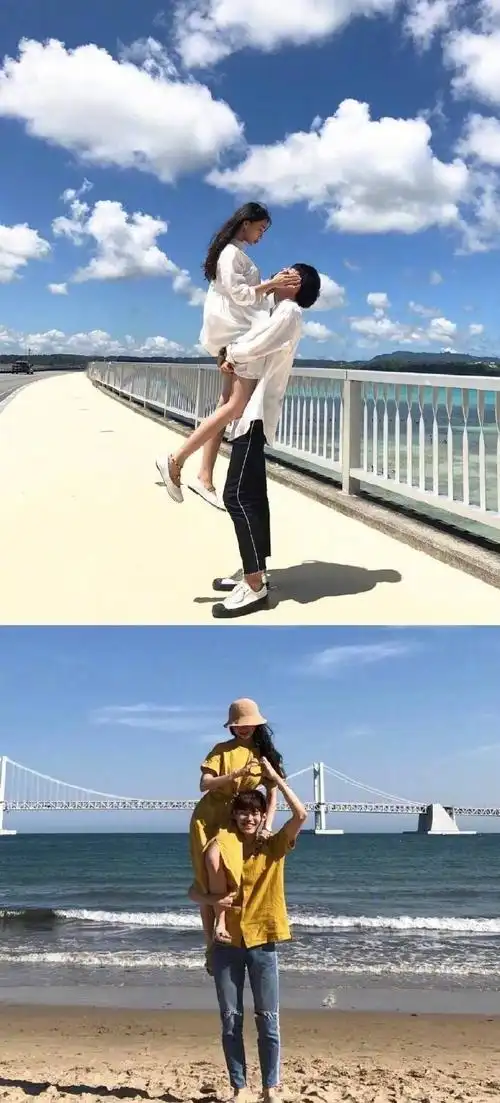 情侣拍照姿势大全