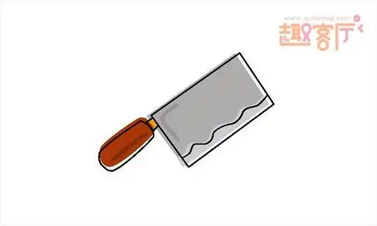 菜刀简笔画卡通