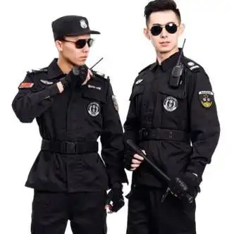 保安服务黑色(保安黑色服装)