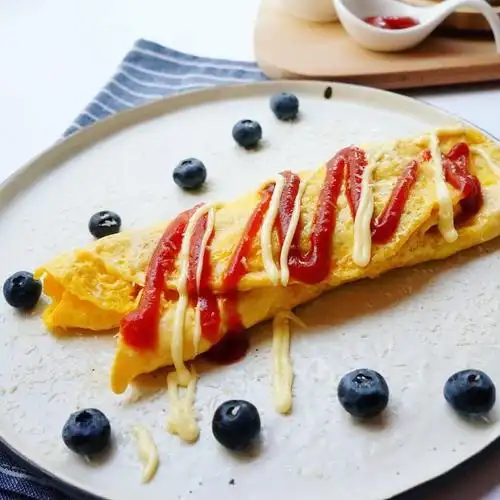 luvcharliechen做的乳酪煎蛋卷 omelet