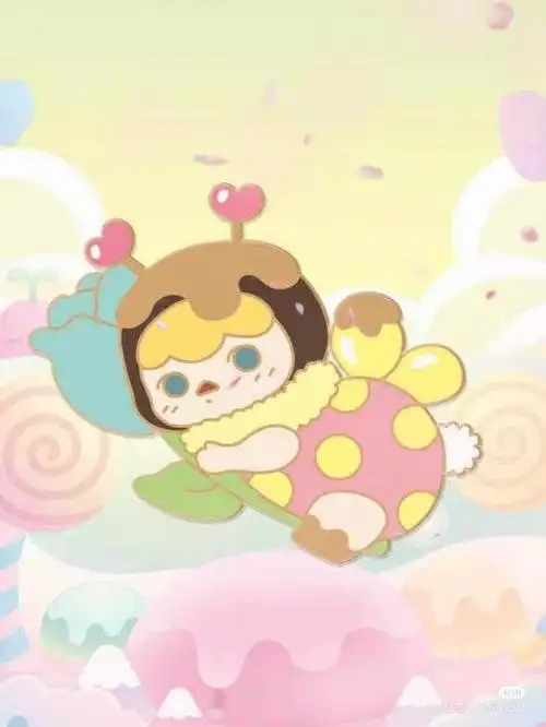 泡泡玛特系列盲盒盲袋素材简笔画哟!