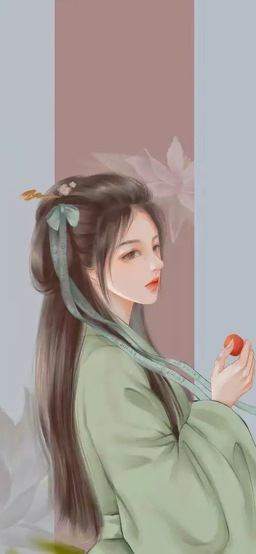古风美女手绘插画,古风美女手绘插画图片(若有诗书藏于心)