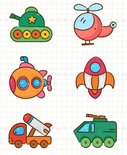 简单好看的简笔画,带孩子画吧.