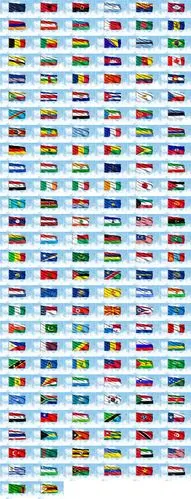 164个世界各国国旗高清图片