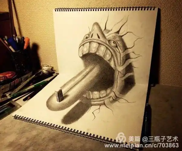 铅笔3d立体画
