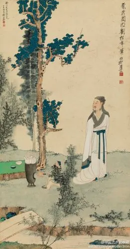 谢稚柳 《煮茶图》.