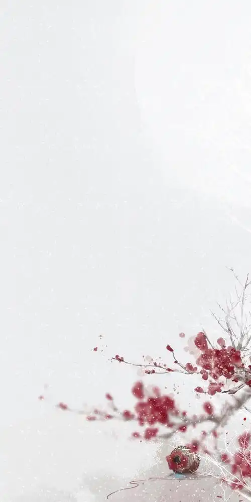 水墨画 素色 简约 手机壁纸 竖屏 唯美