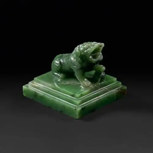 典藏碧玉籽料玉玺