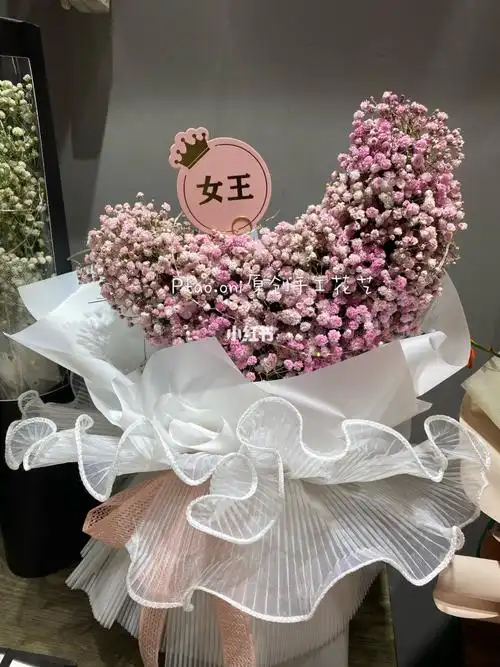 七夕情人节 纯手工满天星 原创花艺98