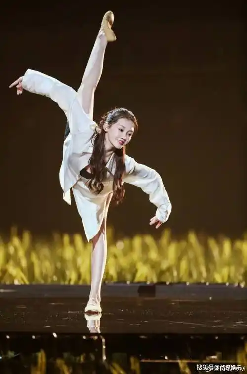 郑恺老婆罕晒22年前练舞照,一字马好惊艳,当妈后舞蹈功底依旧_苗苗