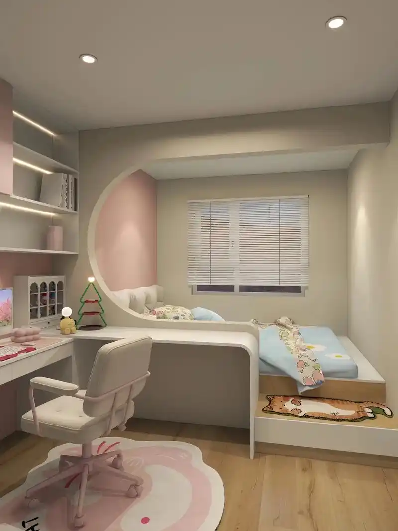 15岁女孩卧室装修优雅大气 - 抖音