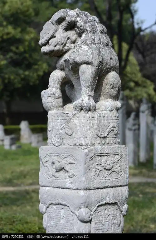 古拴马石石狮子