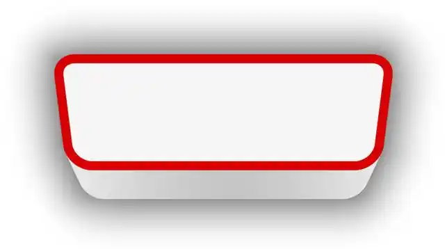 白色立体矩形标签装饰素材