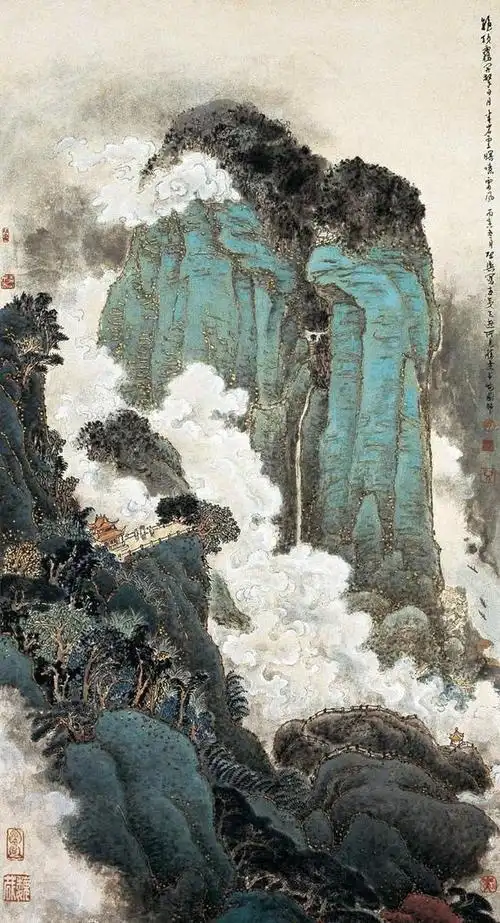 当代青绿山水画名家|金碧重彩山水的复出