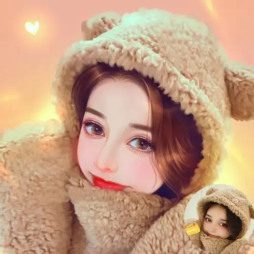 爱画画的子衿真人照片转手绘q版卡通绘画素描肖像漫画人物设计定制作