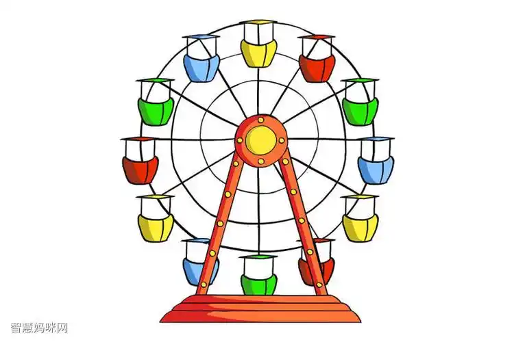 摩天轮怎么画