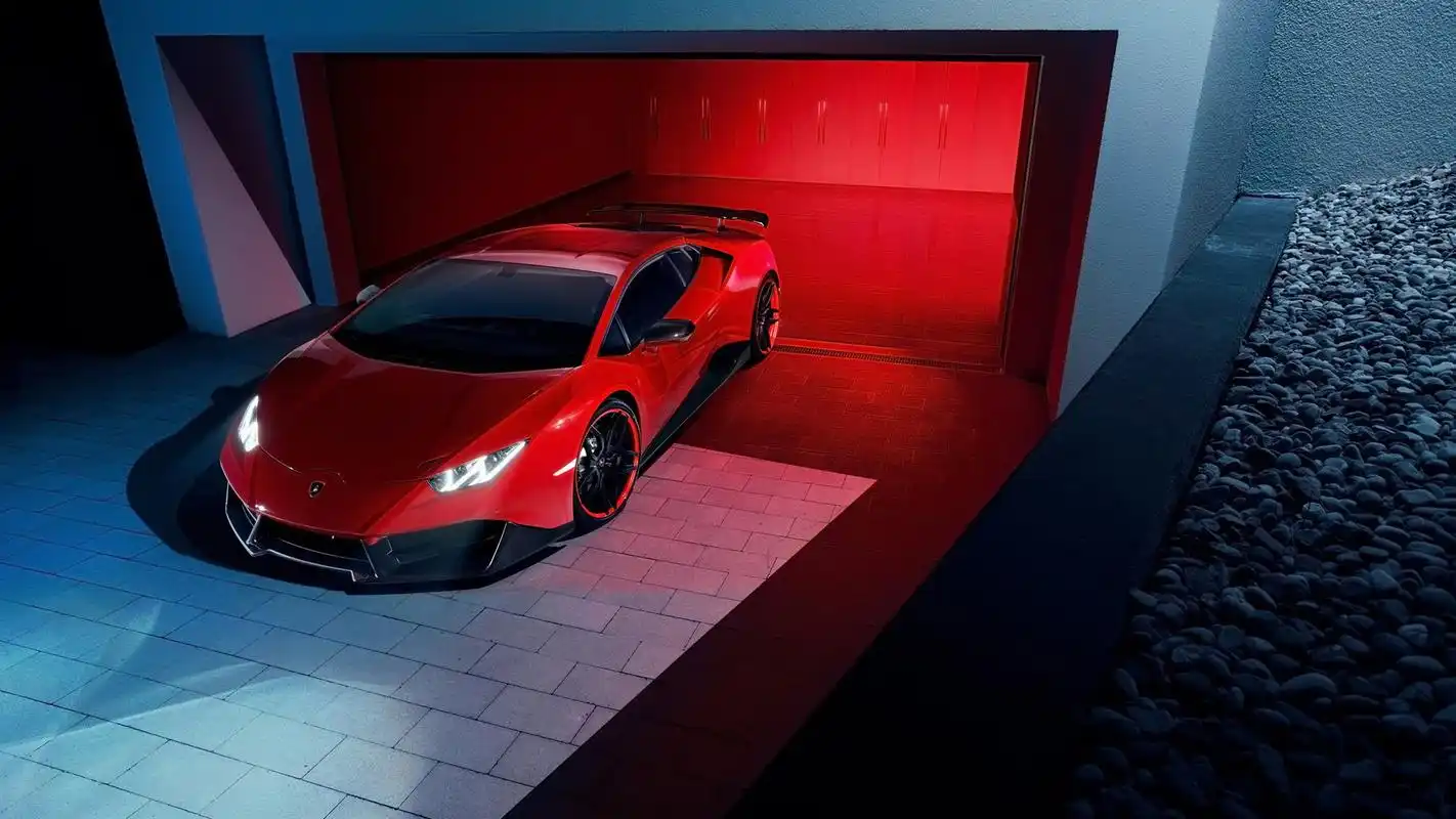 奢华酷炫红色兰博基尼桌面壁纸下载