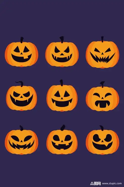 万圣节南瓜表情素材素材