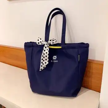 fgacct女包夏季新款单肩手提尼龙帆布包女时尚休闲大容量轻便购物袋